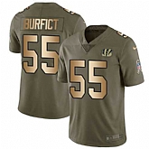 Nike Bengals 55 Vontaze Burfict Olive Gold Salute To Service Limited Jersey Dzhi,baseball caps,new era cap wholesale,wholesale hats